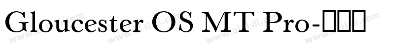 Gloucester OS MT Pro字体转换